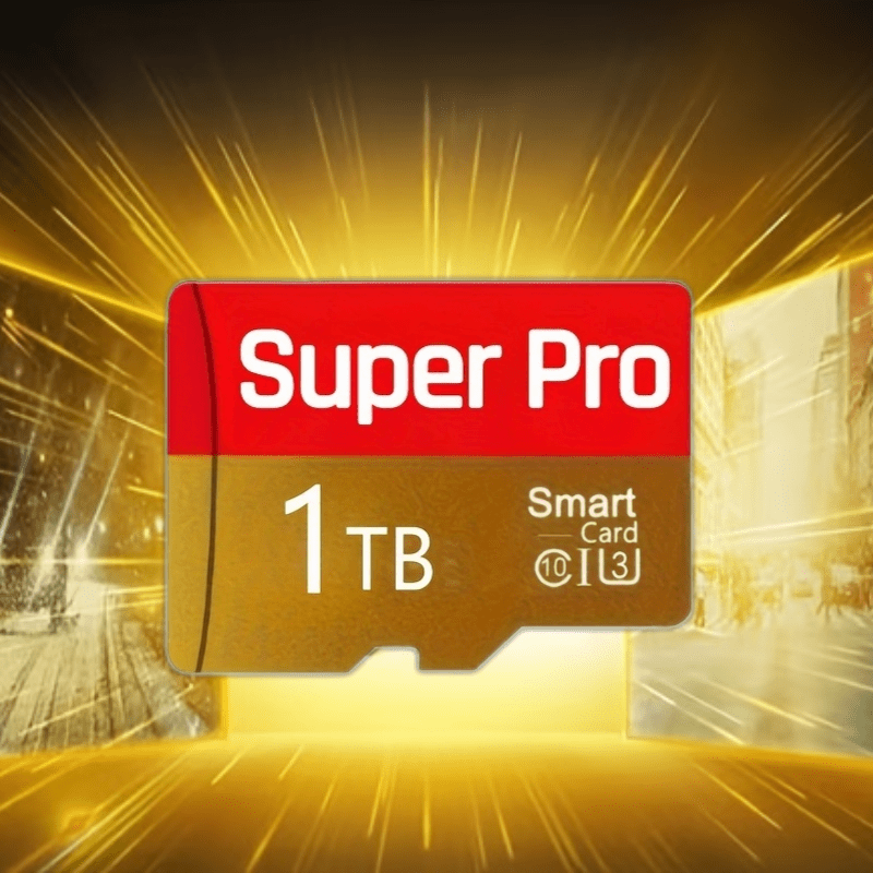 

1tb Super Pro Flash Memory Card, A1/c10/u3 Tf/sd Card For Smartphone, Camera, Tablet, Laptop, Pc, Car Audio, Gaming Console, File Storage, Abs Resin Material, No Battery Included