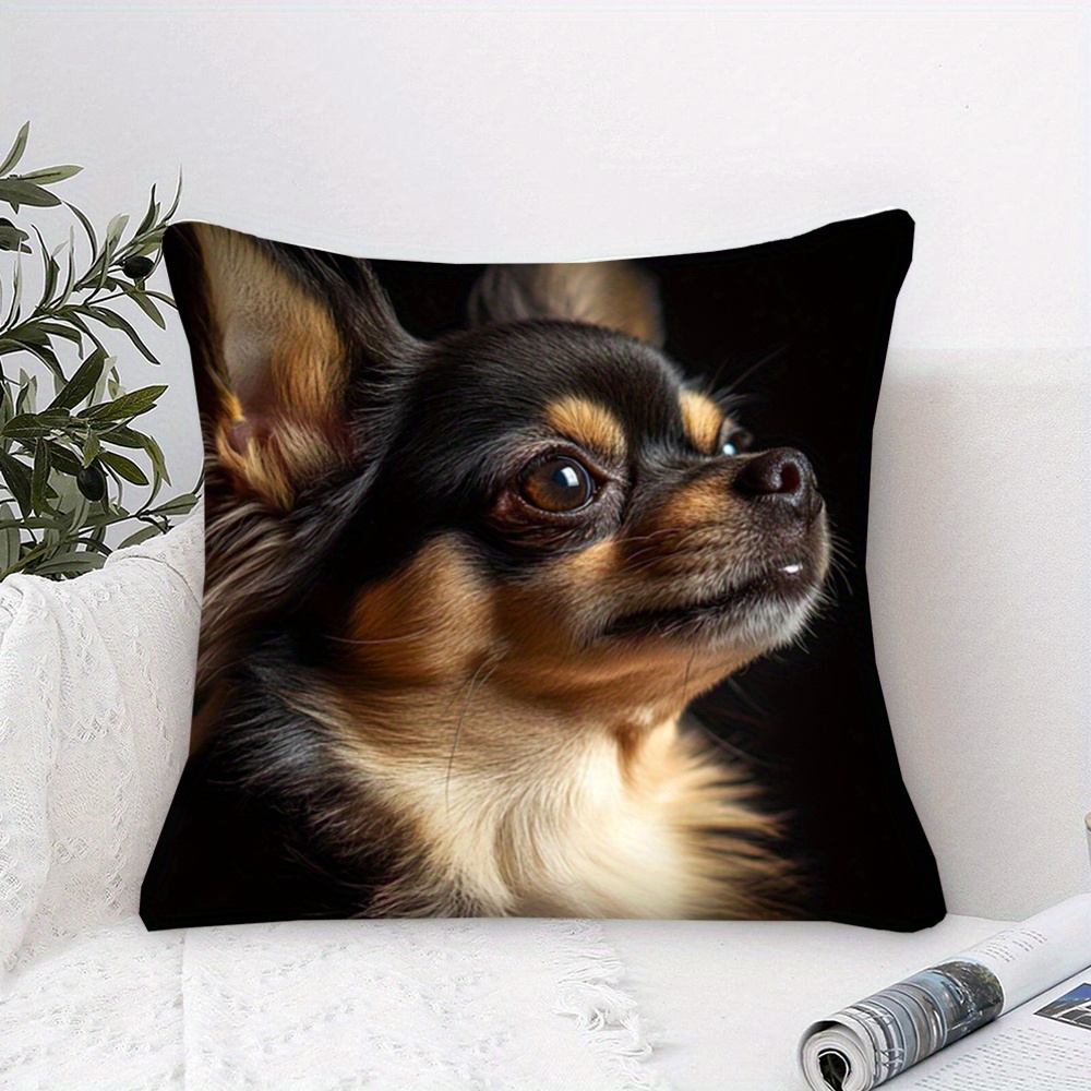 

1pc Dog , Double-sided , 18x18 , Cushion , Washable For