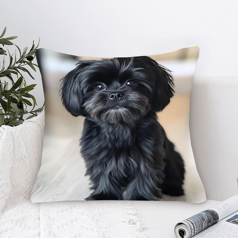 

Shih Tzu Double- , 18x18 - For & Bedroom Decor, ( Not Included)