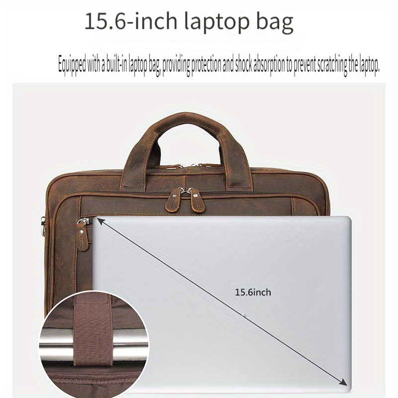 Side view of business backpack