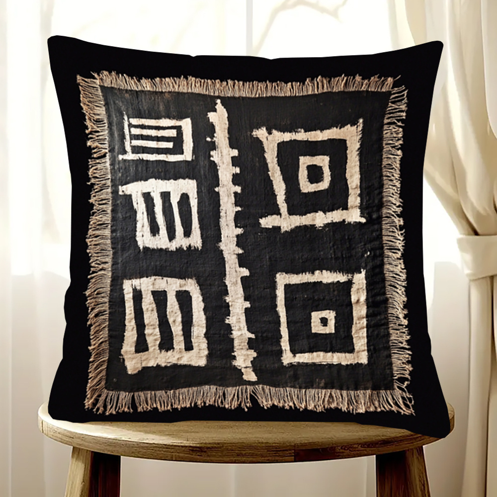 

Mud Cloth 18 X - 100% Polyester, , Zip , - Decorative Pillowcase For Types, (1pc, Not Included)