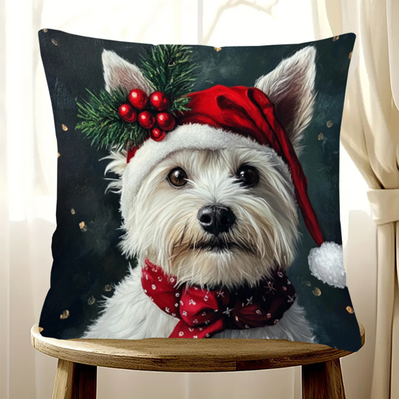 

Maevey The Christmas Pillowcase - 18x18 Inch, Double-sided Plush Room & Bedroom Decor, Machine Washable