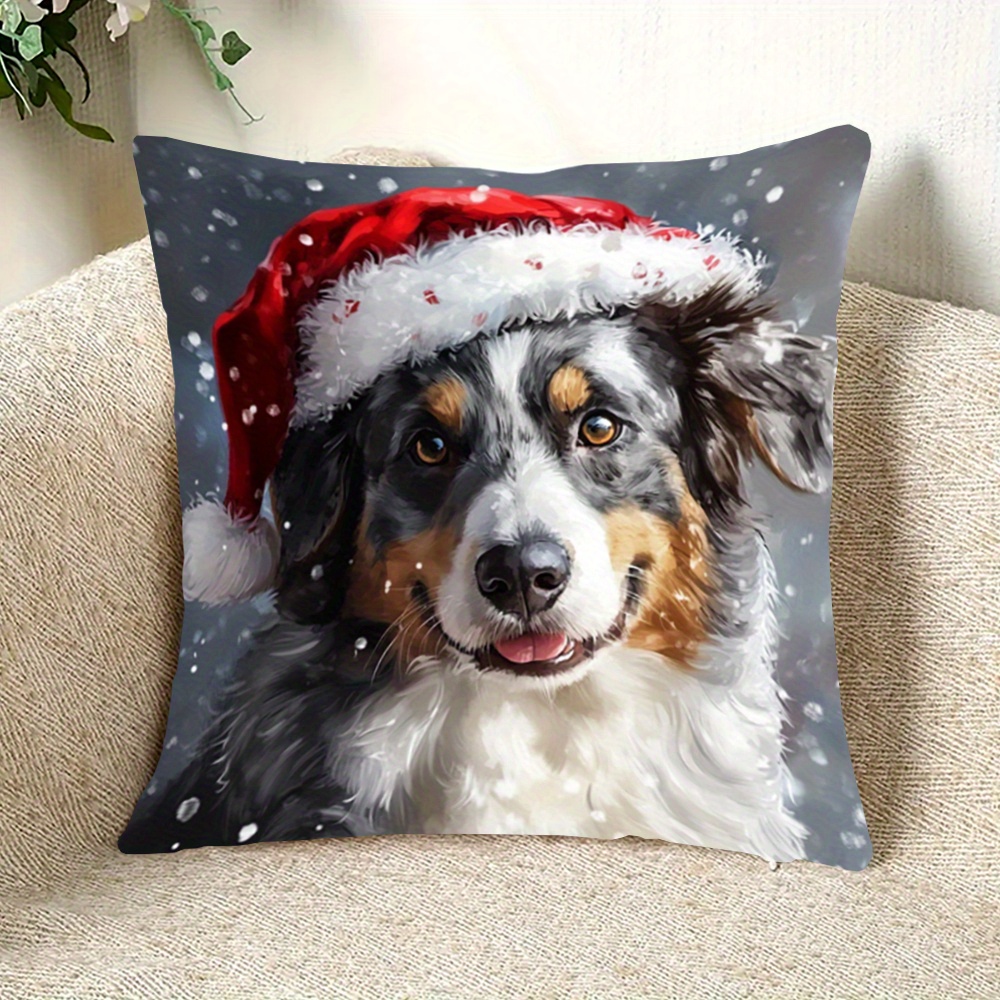 

Dog 18x18" Pillowcase - Double-sided, Washable, Zip - For Sofa & Decor