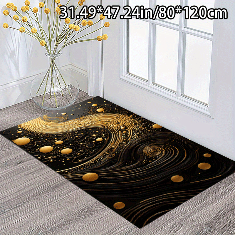 elegant   area mat non slip machine washable polyester floor mat with festive christmas design   living room bedroom     in multiple sizes holiday floor decor elegant floor covering machine washable mat christmas decorations 0