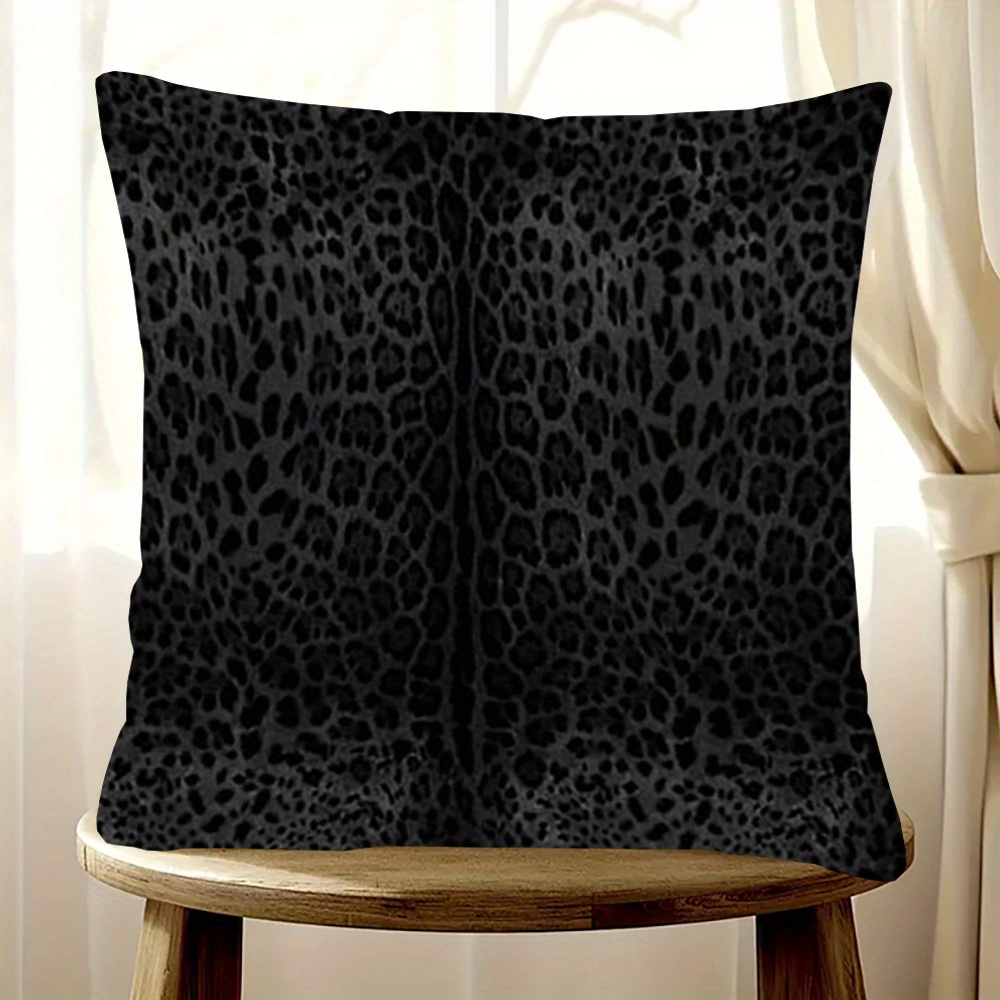 

Print Plush Pillowcase 18x18" - Double-sided, Zip Closure, Machine Washable For Sofa & Bedroom Decor