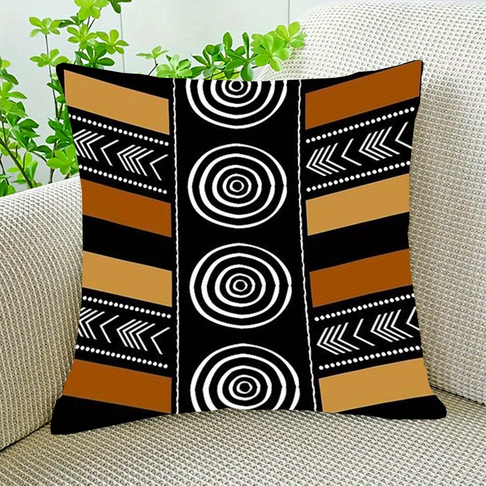 

Mud Cloth Art 18x18" Double- - For & , Zip ,