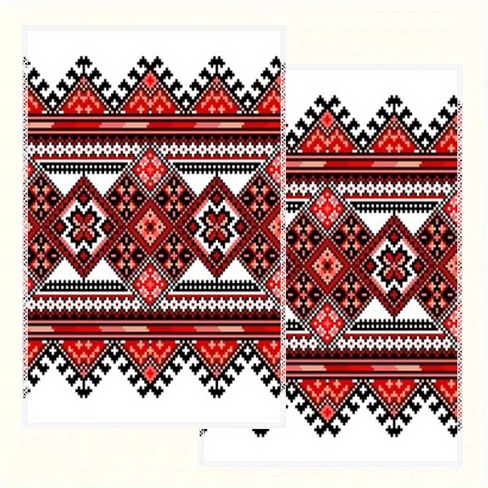 

2pcs Modern Pattern Kitchen Towels, 16x24 Inch - Christmas, & Valentine's Day Decor | Machine Washable Polyester