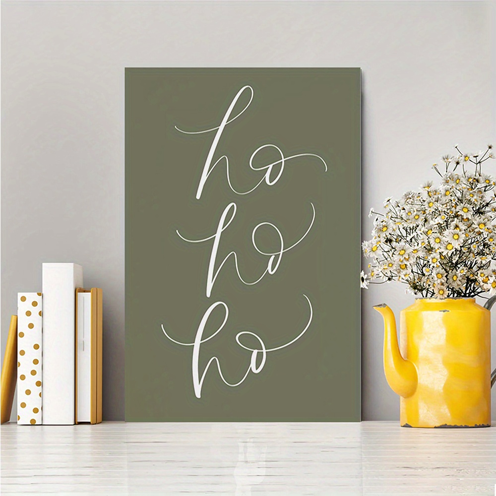 TEMU Vintage '' Christmas Canvas Art - Framed Wall Decor For Home, Gift, Ready To Hang, Wooden Frame, Christmas Art, Boho, Wall Art, Home Decor