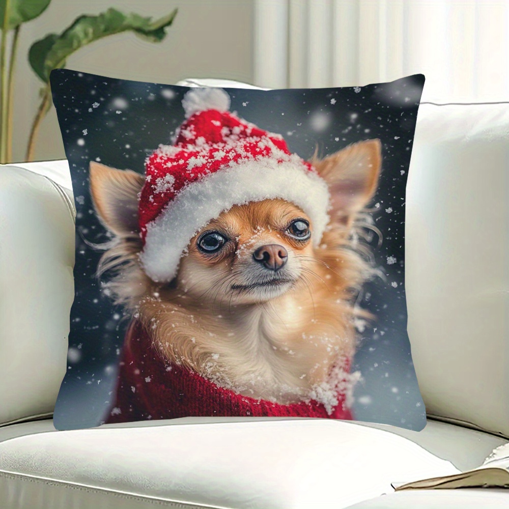 

In Christmas - 18x18 Pillowcase, Double-sided , Zip , Washable, - For & Sofa