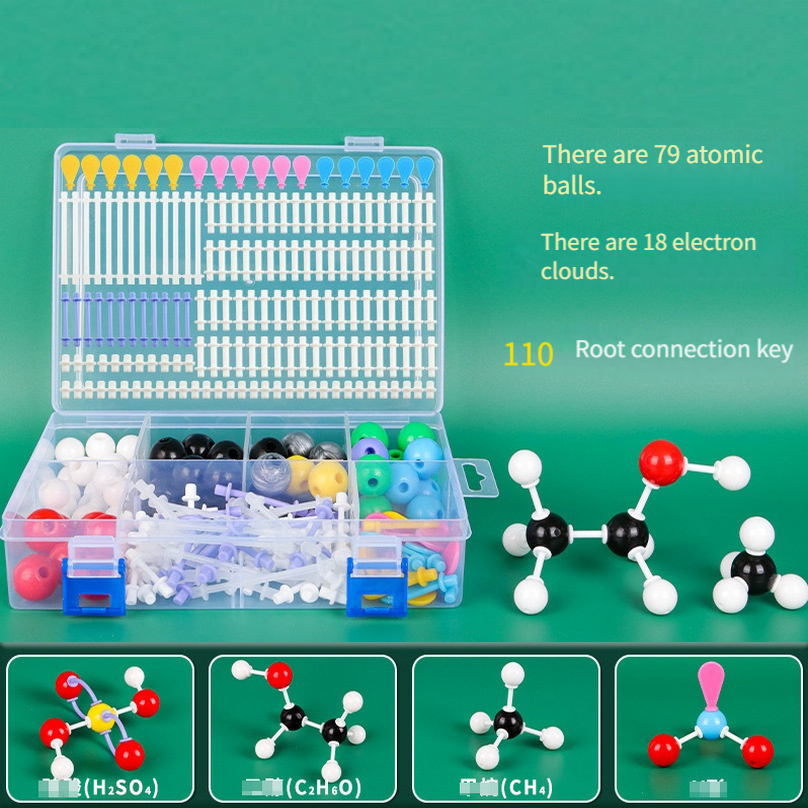 

207pcs Model Kit With Balls, Scale Key & Clouds - Educational Science Toy For Students