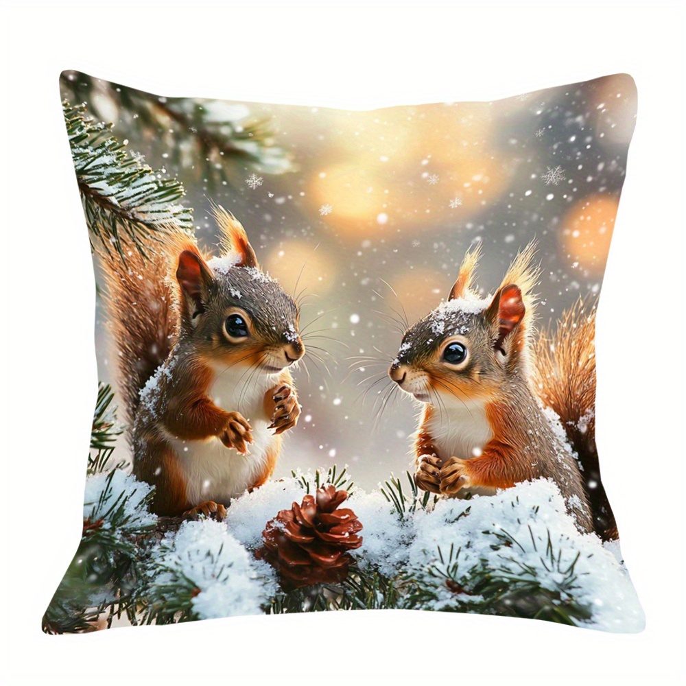 

Christmas - 18x18 , Double-sided For & , Zip , Washable