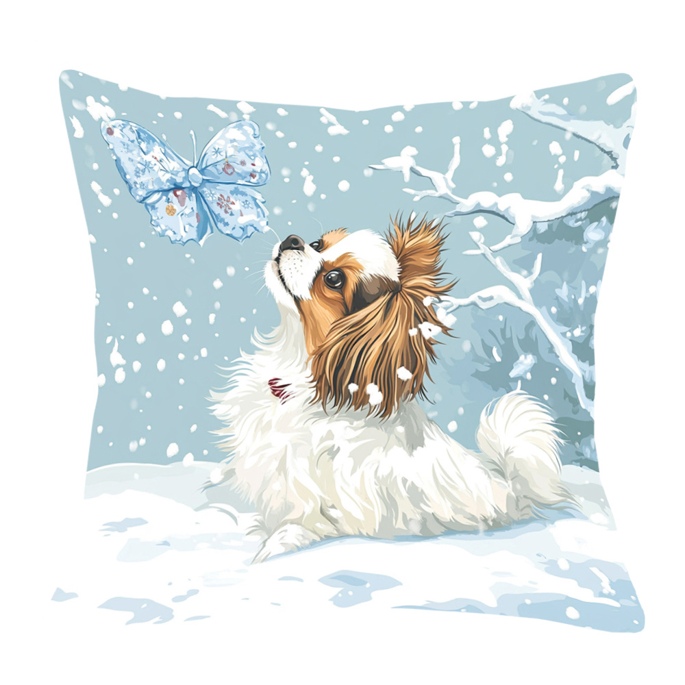 

Christmas Pappillon In - 18x18 Double- , Zip , For & Decor