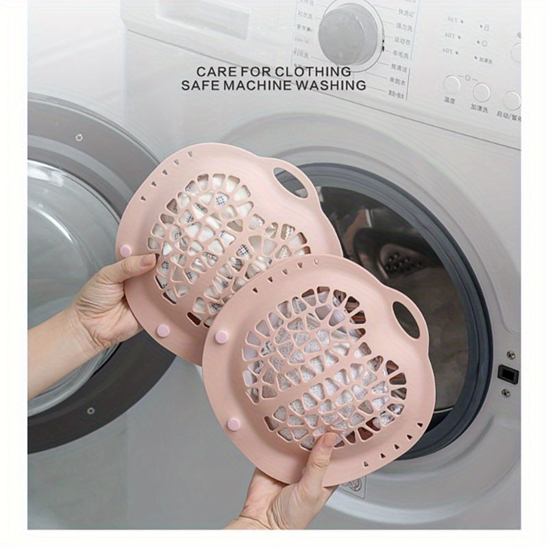 silicone bra laundry storage bag suitable for wire and non wire bra mesh fine laundry bag with snap button underwear laundry bag washing machine inner bra cleaning and drying protection bag laundry bags Product details 0