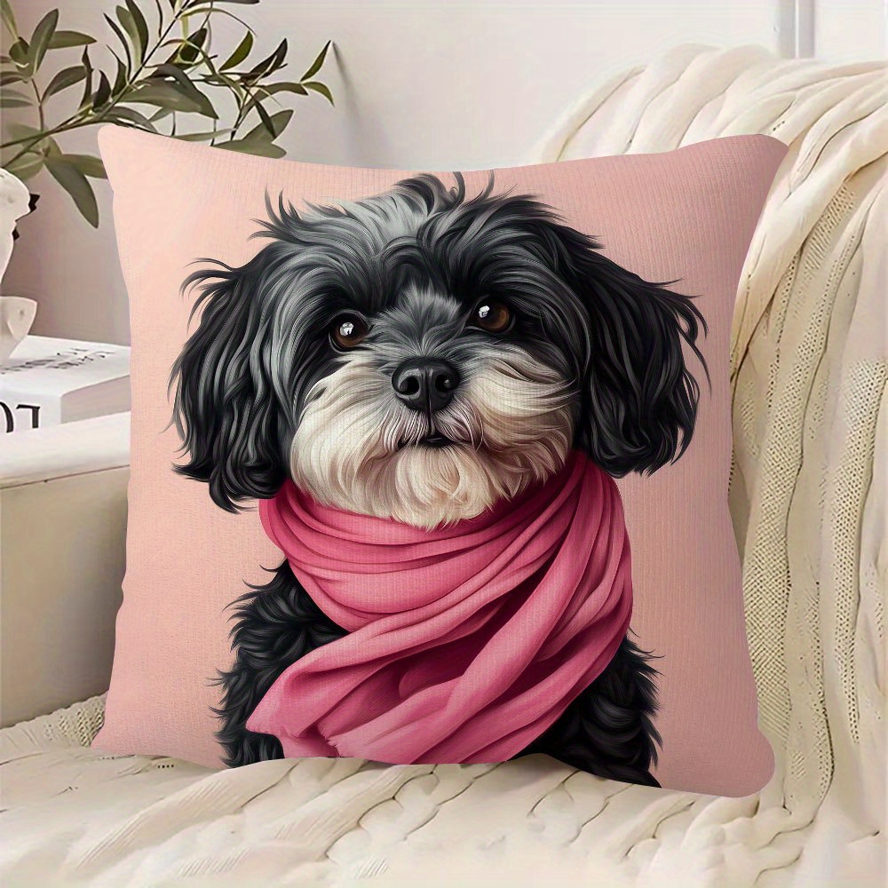 

Adorable Canine, In - 18x18" , Double-sided , Zip , Washable For Sofa & Bedroom Decor