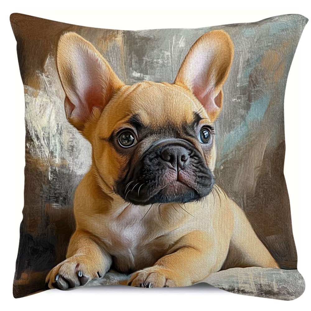 

& French - 18x18 , Double-sided , Zip , Washable - For Sofa Decor