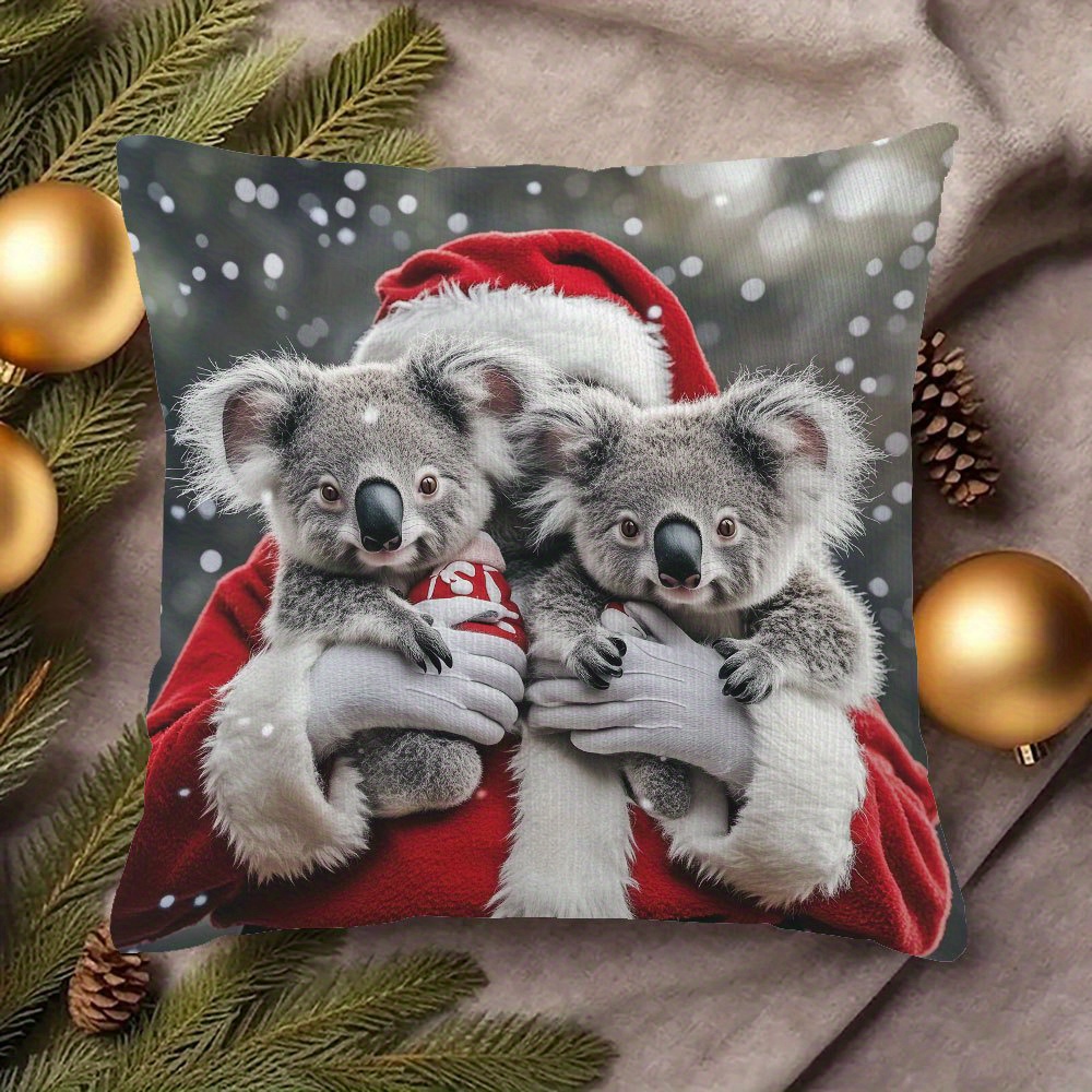 

1pc, Super Soft Short Plush Throw Pillow, Animals Cute Set, Double-sided Printed, 18x18inch, Suitable For Sofa, Living Room, Bedroom Home Decoration, No Pillow By-aiagzz1274