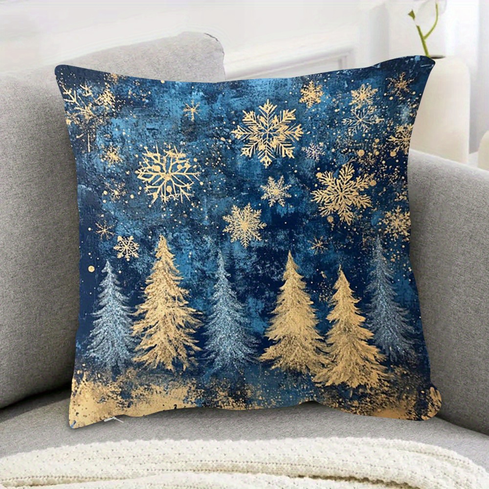 

1pc Christmas , Double-sided , 18x18 , And And , , , , For Sofa Decor - By Zjpvua4ai0108