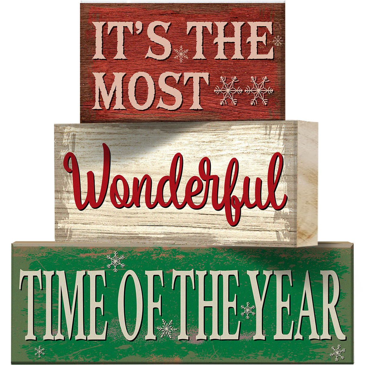 TEMU 3pcs Snowflake Wood Strip Ornaments Christmas Winter Desktop Decorations Beautiful And Compact Tray Decorations Suitable For Home, Bedroom, Living Room, Kitchen Display, Best For Christmas