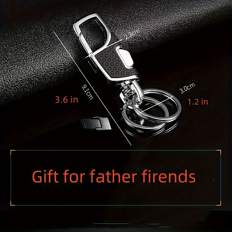 Creative Men'S Business Car Keychain | Elegant 304 Stainless Steel Waist Hanging Buckle, High-End Keychain