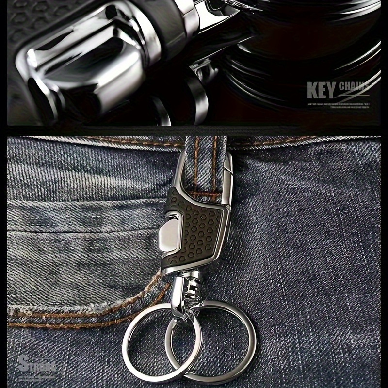 Creative Men'S Business Car Keychain | Elegant 304 Stainless Steel Waist Hanging Buckle, High-End Keychain