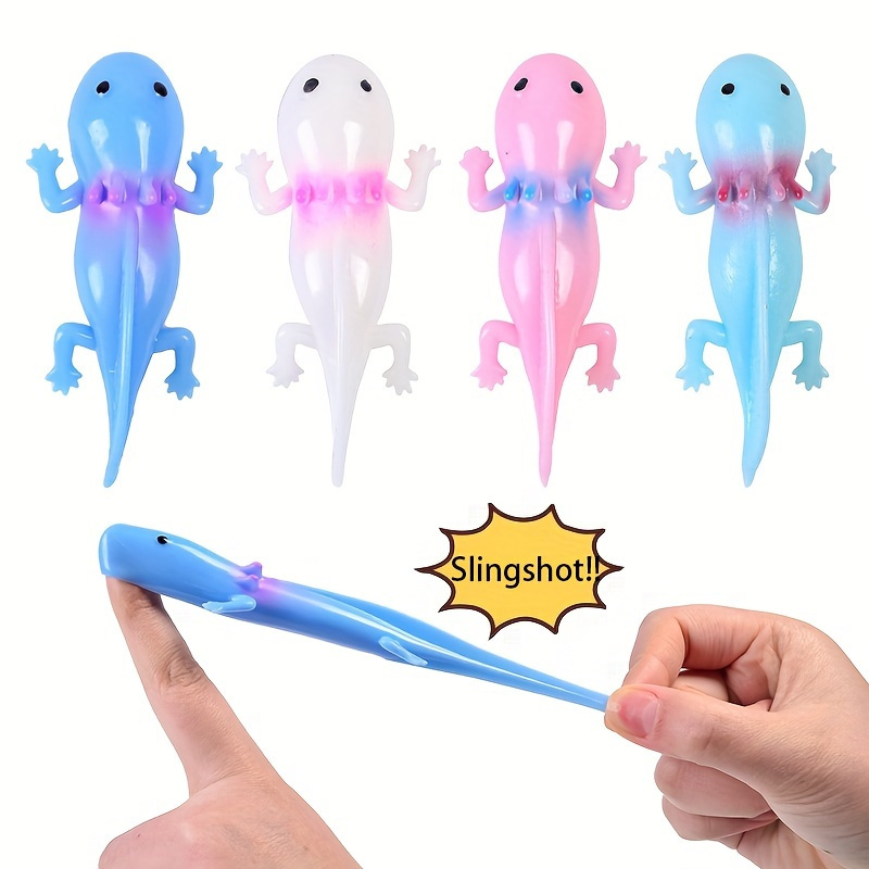 

Axolotl Finger Toy - Rubber Dinosaur Launcher, Party Favors & Gift Bags, Ideal For Halloween, Thanksgiving, Christmas & Easter