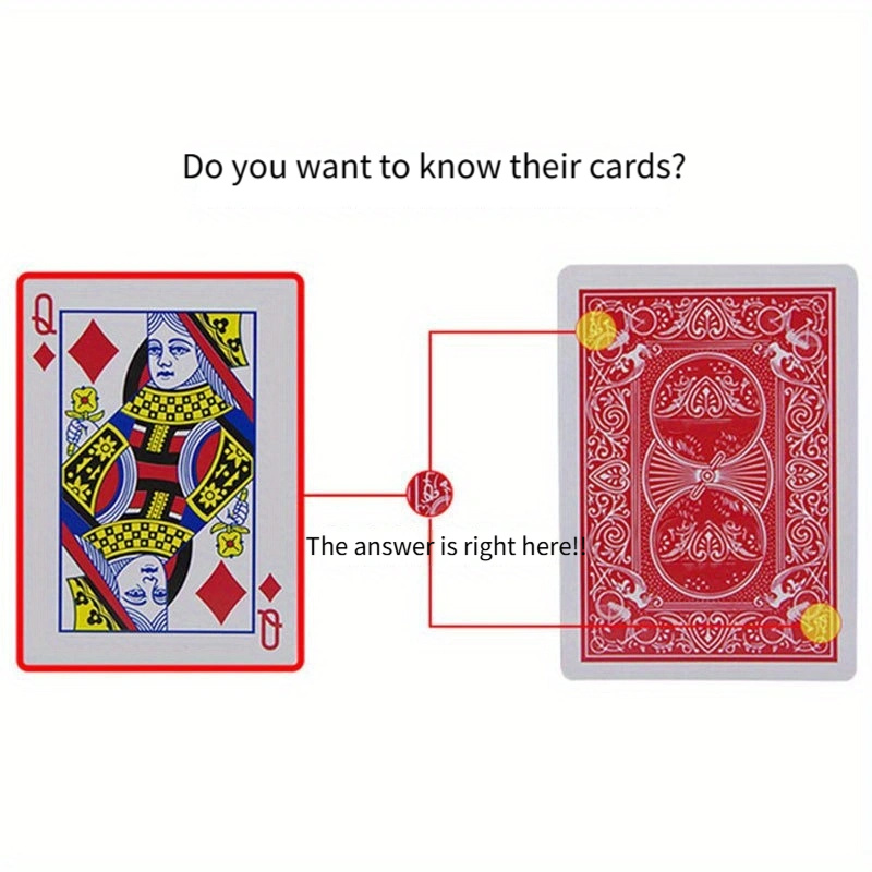 

Magic Marked Striped Playing Cards Set - Fun Game & Magic Trick Props, Ideal For Stage Performances, Parties, Christmas, Halloween, Birthday Gifts