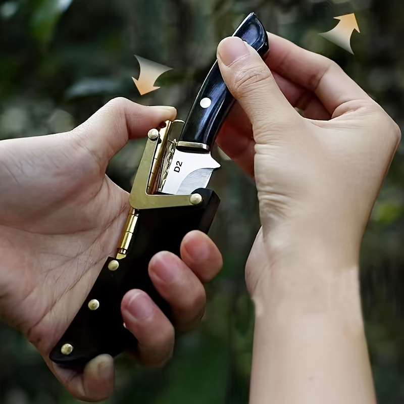 

1pc Hummingbird Generation Pocket Knife Acrylic Handle Pocket Knife Household Fruit Knife Open Package Meat-eating Camping Pocket Knife