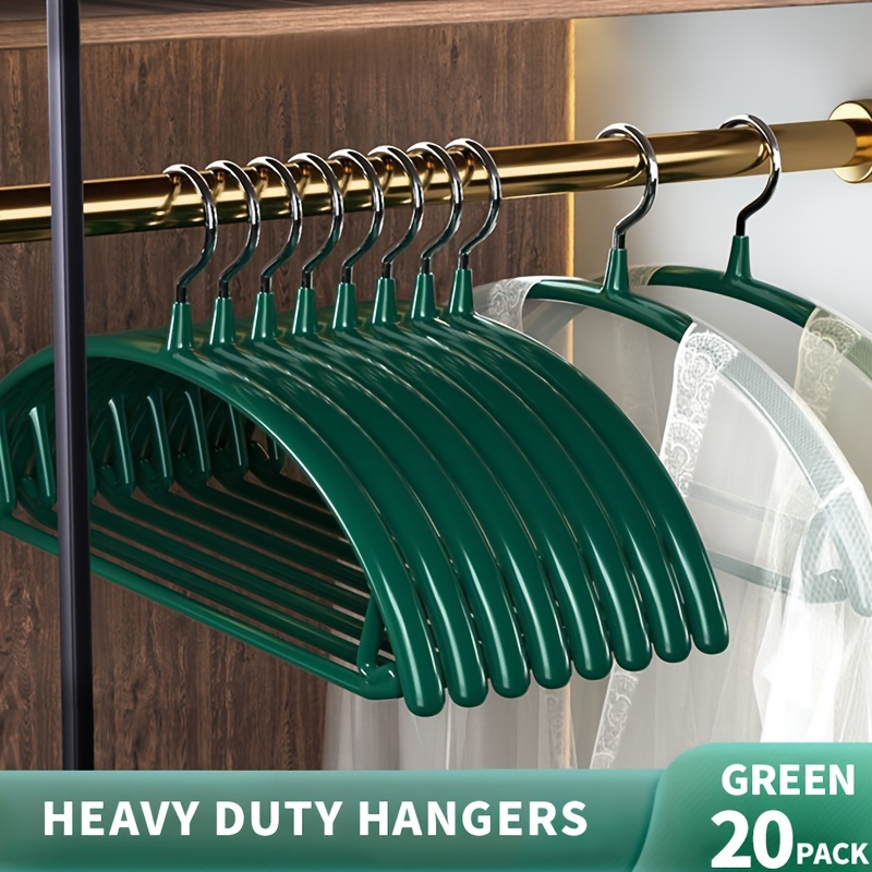 

Hangers For Laundry - Wrinkle-free, Heavy-duty Metal Rack With Molding, Clothes-friendly Sturdy Clothes Organizer, Smooth Hooks