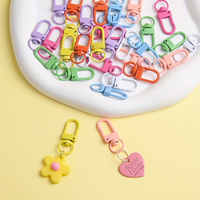 

50pcs Zinc Alloy Clasps - Snap Keychain For And Crafts