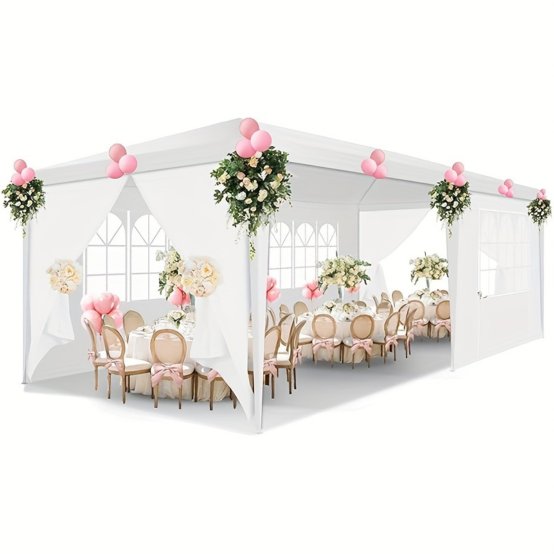 

Tooluck Party Tent 3x6m Canopy Tent For Parties With 6 Detachable , Water Proof And Windproof Outdoor Tents For Weddings And Event