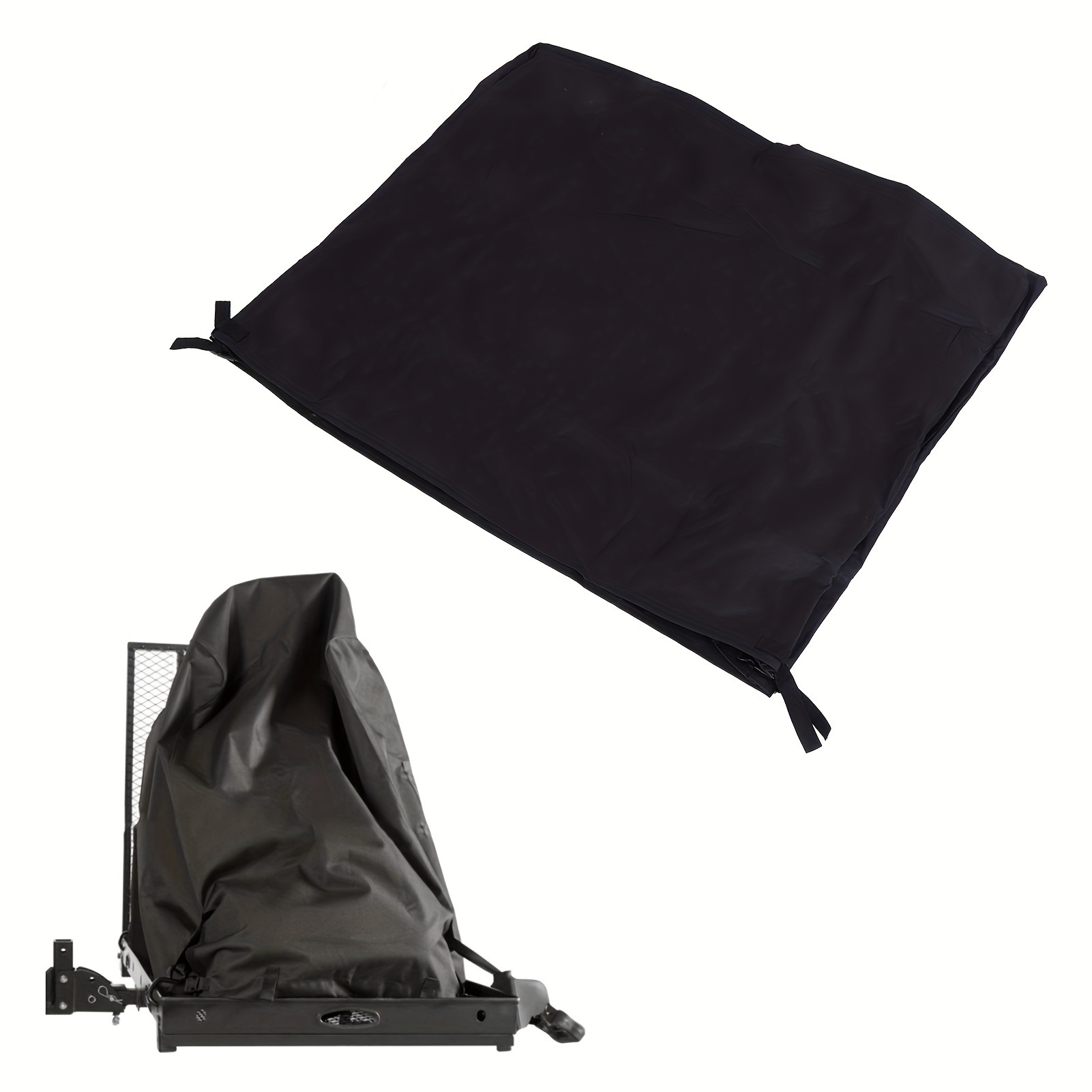 

600d Oxford Cloth Chair Cover Waterproof Mobility Scooter Storage Cover For Travel Power Wheelchair Dust Protective Transport Cover 112x58x96.5cm Black