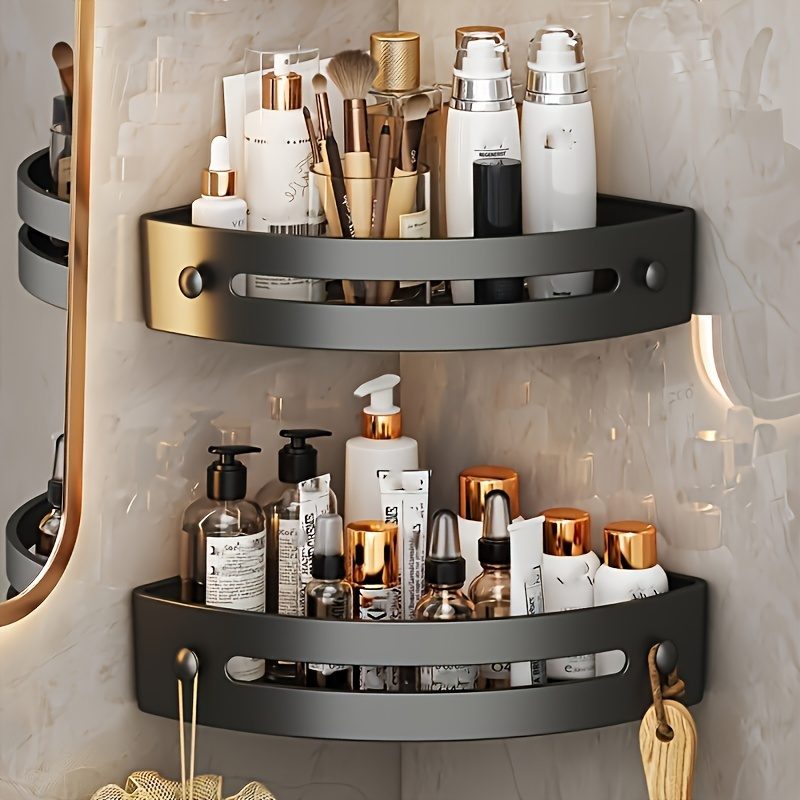 Wall mounted Triangular Corner Storage Shelf Set Bathroom - Temu Malaysia