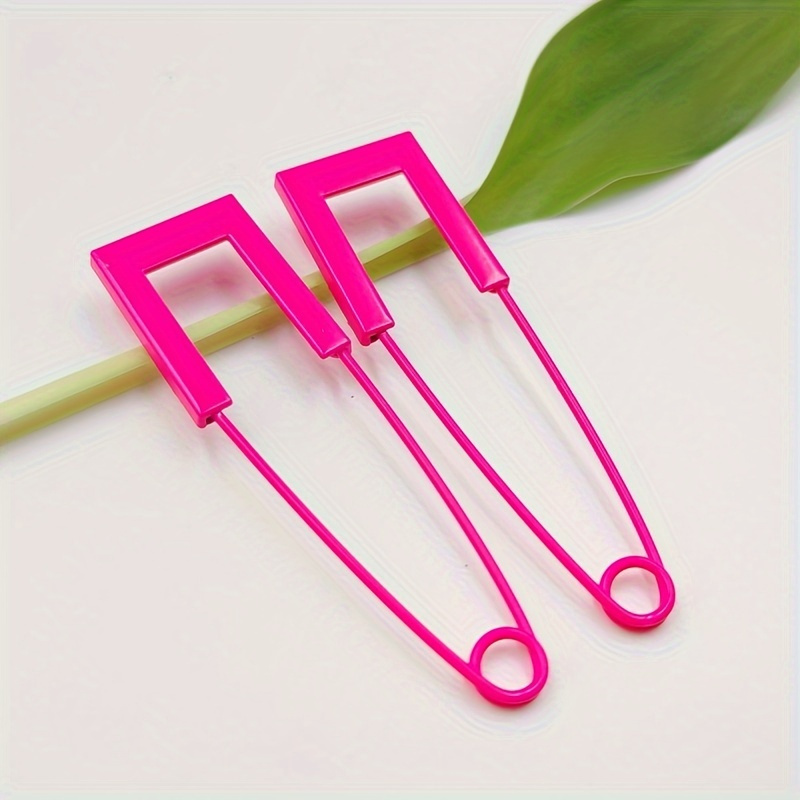 2pcs Creative Quilting Safety Pins - Decorative Scarf Brooches - Vintage Painted Artistic Shawl Clips - Fashion Cardigan Sweater Pins