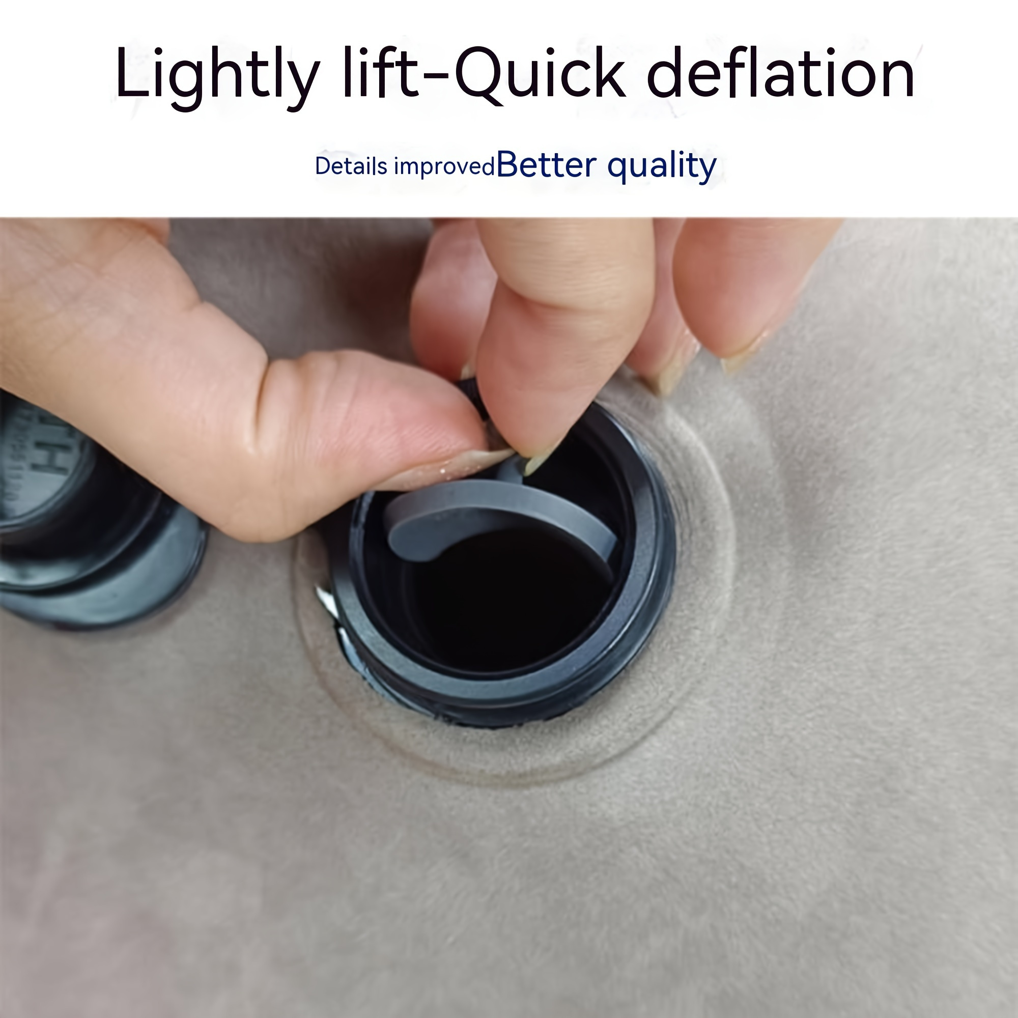 blue inflatable travel pillow for long flights high speed trains office and car rest ergonomic pvc flocked airplane sleeping cushion portable and lightweight ideal for camping and hiking Product details 10