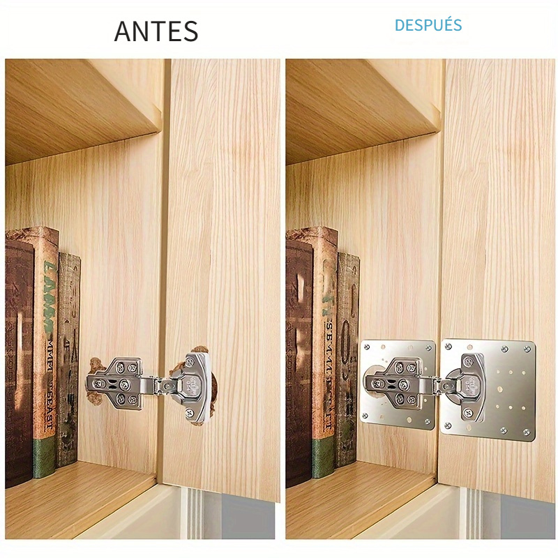 ZAKASEA 36 Piezas Placa De Reparación De Bisagras De Gabinete, Kit De