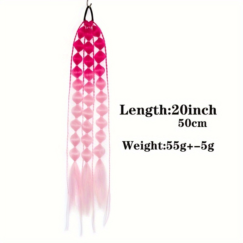   womens   straight bubble ponytail extensions 2 pack 20 lightweight hair extensions with tie ombre synthetic ponytails for all ages rave and   accessories details 4