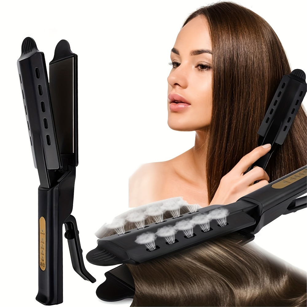 

2-in-1 Straightener & Curler - 4 Temperature Settings, Ideal For All Hair Types, Perfect Gift For Women And Day