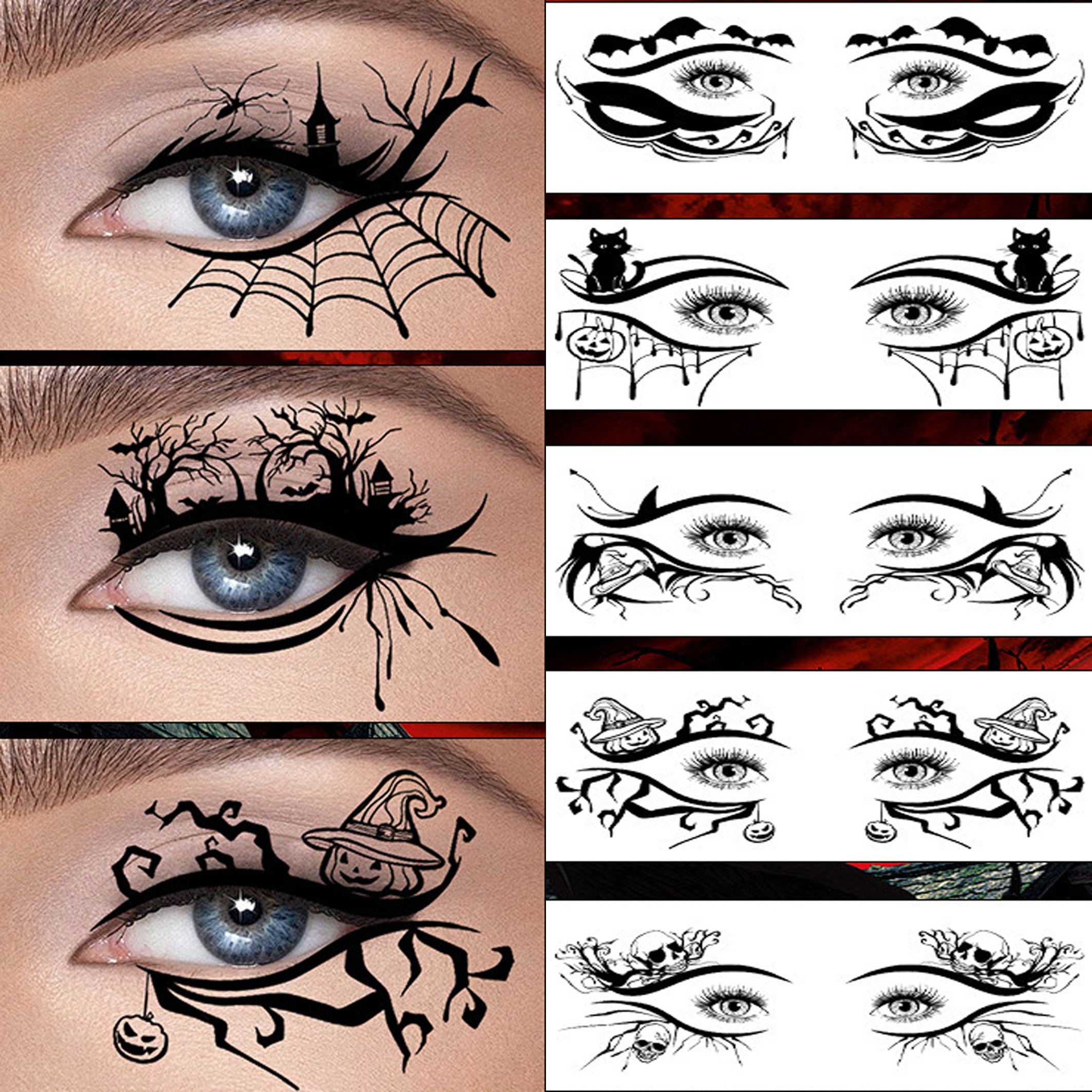 

10 Of Removable Eye , For 2 , Tattoos, And , Makeup , Makeup, Makeup For For