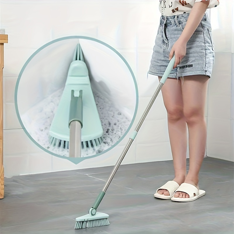 

Triangle Floor Brush, Long Handled Hard Bristled Brush, Wall Corner Gap Brush, Ceramic Tile Floor Brush, Bathroom Cleaning, Bathroom Brush, Floor Brush