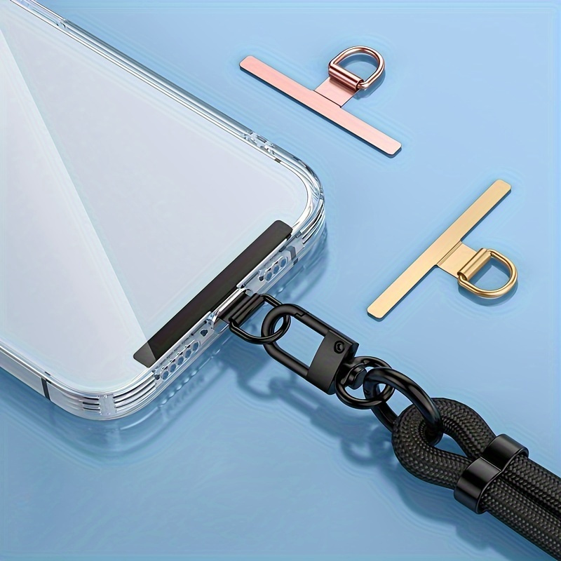 1pc Stainless Steel Lanyard Connector, Mobile Phone Anti-loss Tether Patch Gasket For Phone Case - Durable And Secure Accessory