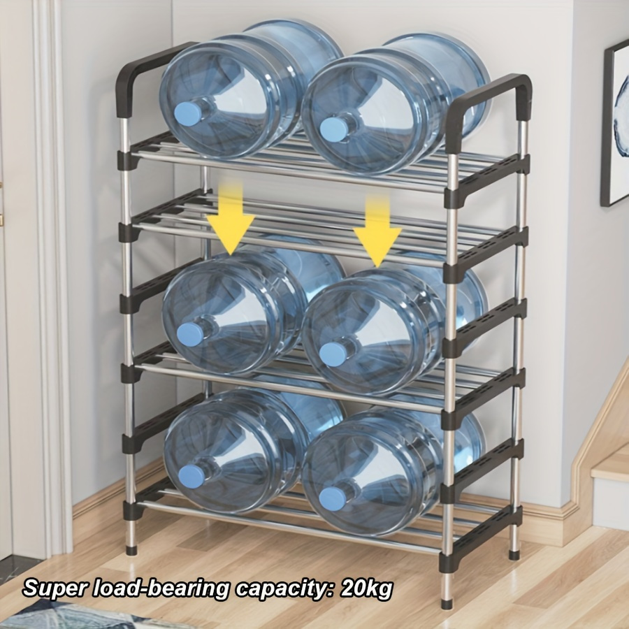 versatile adjustable shoe rack space saving metal plastic organizer for entryway living room bedroom details 4