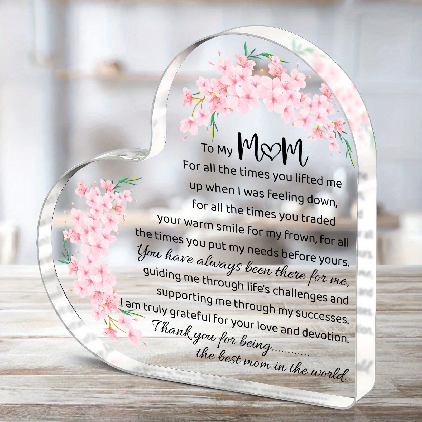 TEMU [2d Flat] 1pc Mom Gifts From Mom Birthday Gift Ideas, Thank You Gifts For Mom Definition Acrylic Plaque Desk Signs Ornaments For Table Tops