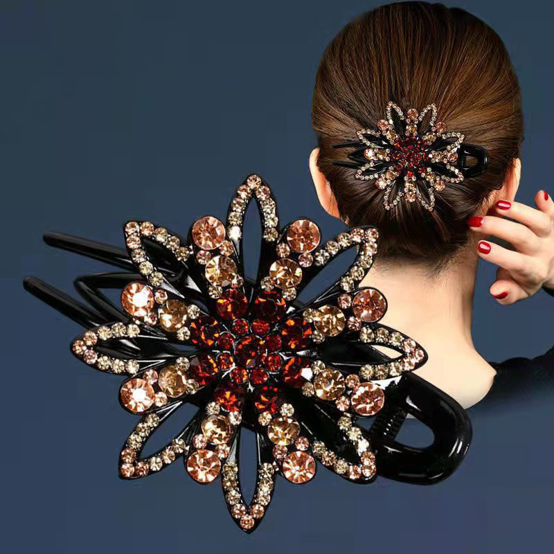 TEMU Elegant Hair Claw Clip, Long Acrylic Duckbill Grip For Women, Simple And Sophisticated Hair Accessory