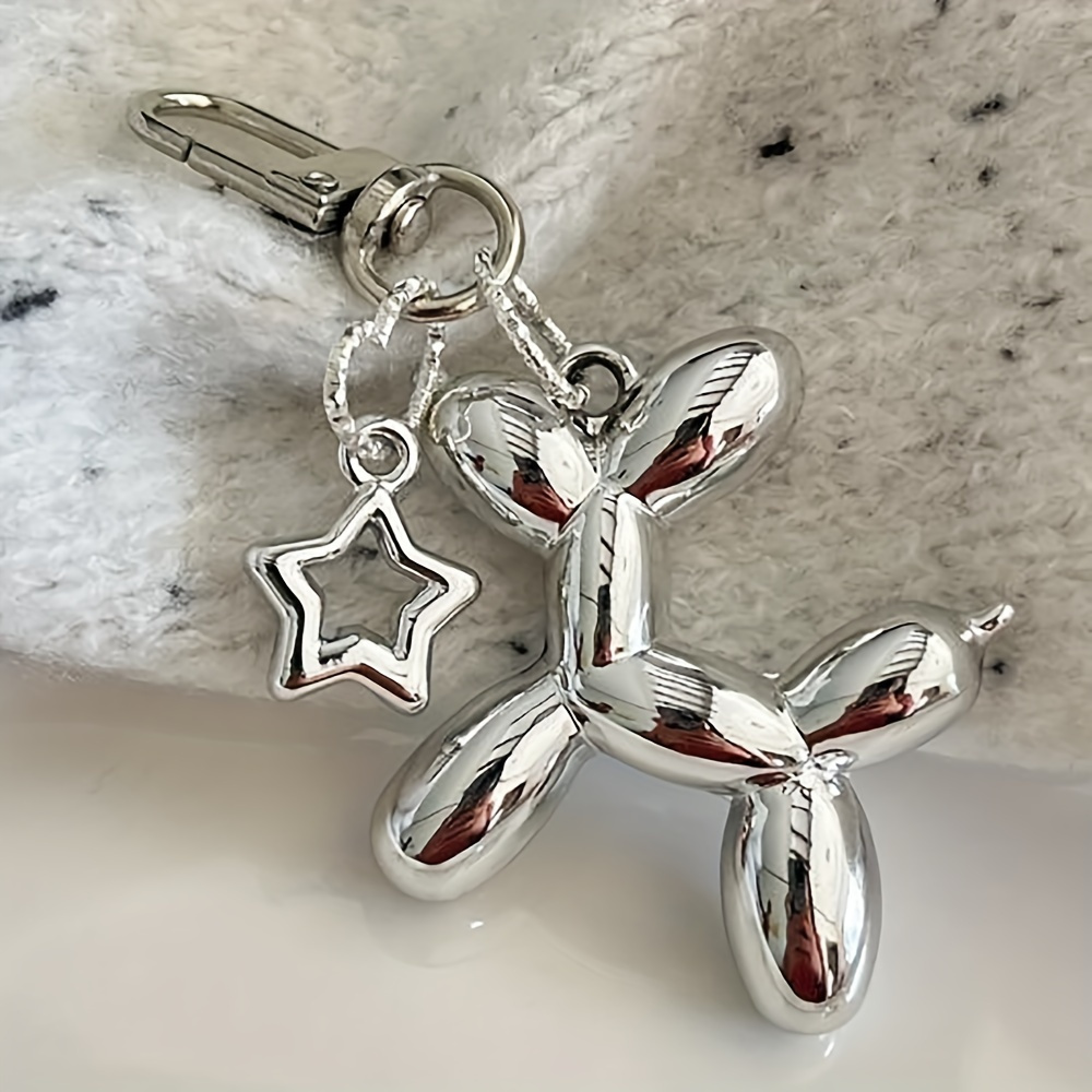 

Balloon Dog Keychain - Perfect Gift For Pet Lovers - Stainless Steel Material - 8cm/3.15inch