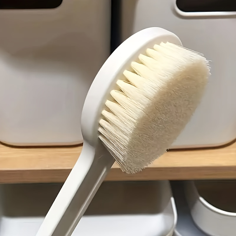 1pc   long handled soft bristled bath brush for back scrubbing body exfoliation   alcohol free ergonomic grip design ideal for shower and     for bathing   traditional aesthetic durable construction Product details 3