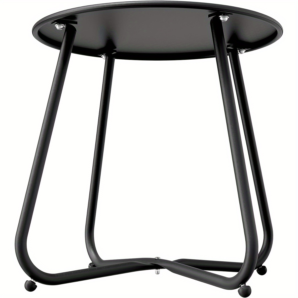

Outdoor Side Table 18-inch Round End Table Accent Table For Bistro Balcony Apartment