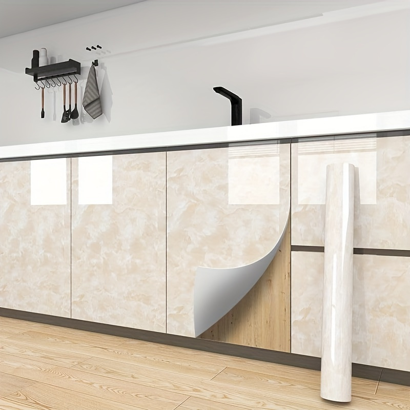 

Marble Wallpaper - Waterproof, Removable Self-adhesive Contact Paper For Kitchen Cabinets, Easy & Washable