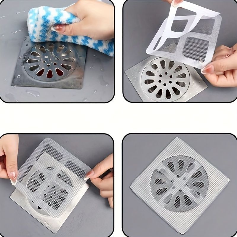 Filtri Di Scarico Doccia Usa E Getta - 100 Pezzi, Rete In Fibra, Antiottoppo E Anti-Insetti, Per Lavello E Vasca - Foto 7