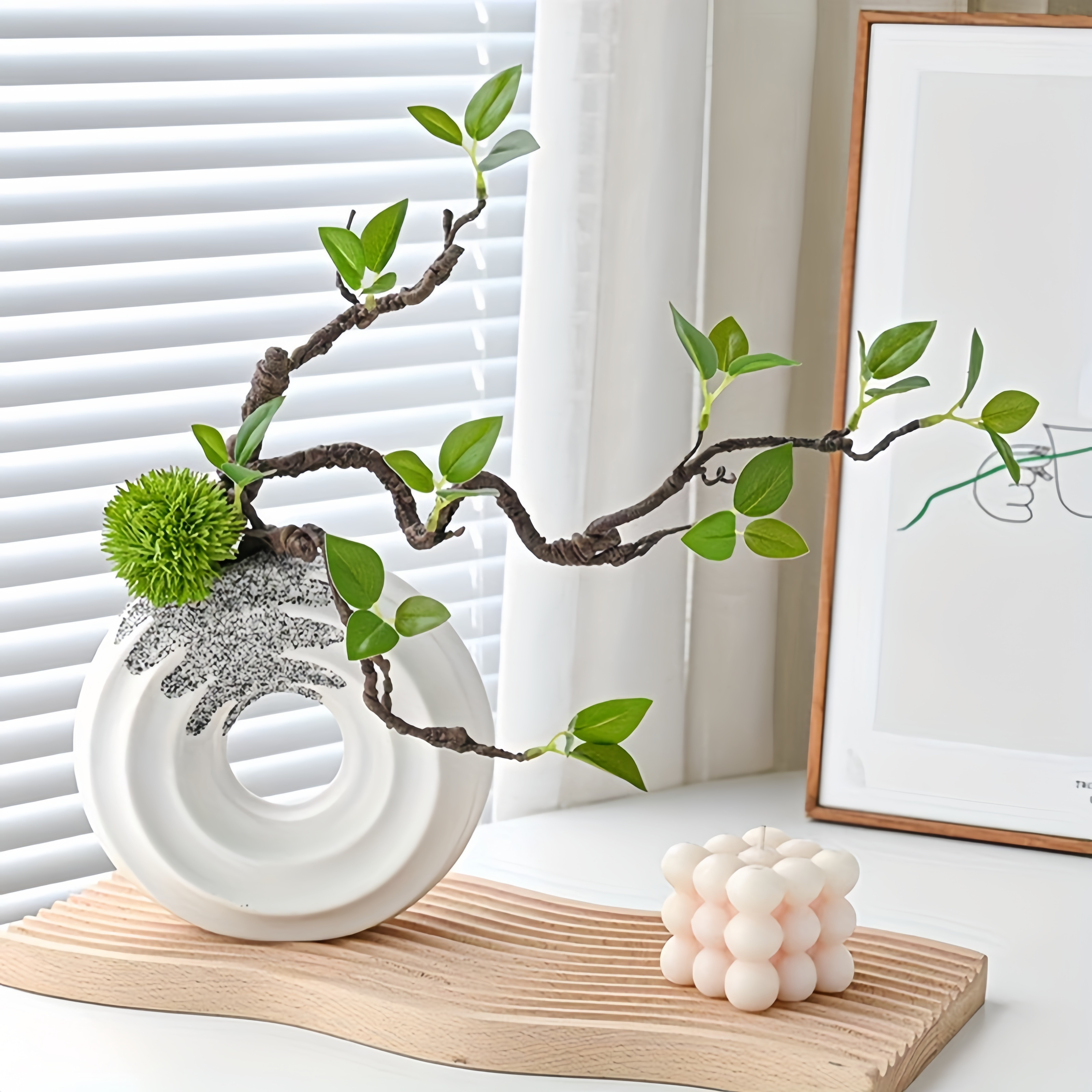 

Handcrafted Lifelike Artificial Tree - Decor, No Power Needed