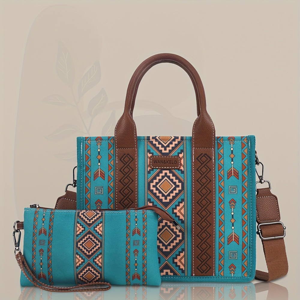 

2 Pieces/set Of Vintage Handbags, Bohemian Shoulder Bags, Ladies' Vintage Handbags And Wallets.